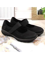 Pohodlné šnurovacie topánky Rieker W RKR575 black