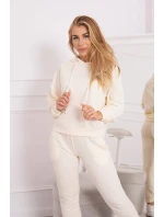 Tepláková súprava s kapucňou ecru Tepláková súprava s kapucňou ecru