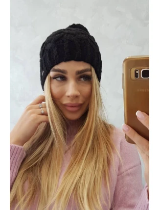 Fleecová čiapka Waleria K307 čierna