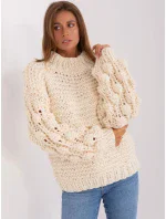 Jumper AT SW 2382.97P svetlo béžová