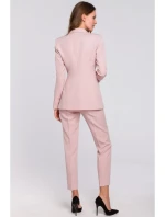K036 Blejzer s jednou zadnou časťou - krepovo ružový