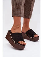 Topánky na platforme DM487 čierno-zlaté – Step in style Topánky na platforme DM487 čierno-zlaté – Step in style