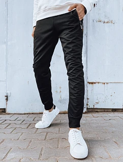 Pánske čierne tepláky FashionStreet UX4273
