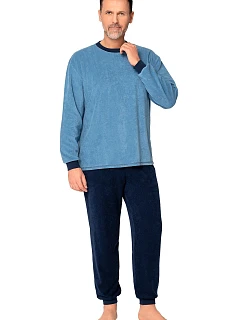Pyžamo Martel 423 Edward III, s dlhými rukávmi, veľkosti M–3XL, froté