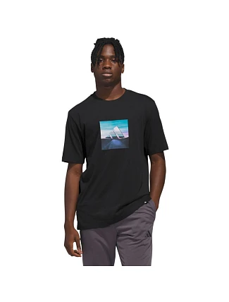 Pánske tričko adidas Summer Heat Graphic T-shirt black KC9244 pánske Pánske tričko adidas Summer Heat Graphic T-shirt black KC9244 pánske