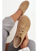 Tenisky typu barefoot z prírodného semišu Zazoo 314 beige