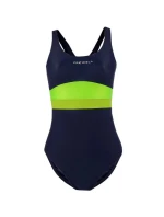Dámske nohavice Katie W 02 tmavo modré s neónovou zelenou - Crowell Dámske nohavice Katie W 02 tmavo modré s neónovou zelenou - Crowell