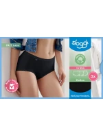 Dámske nohavičky Sloggi 24/7 Cotton Lace Midi C3P čierne