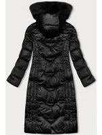 Dlhá zimná bunda slim-fit black S'west (B8201-1) Dlhá zimná bunda slim-fit black S'west (B8201-1)