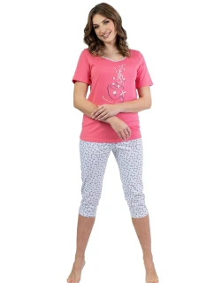 Dámske pyžamo 685 koralová - REGINA
