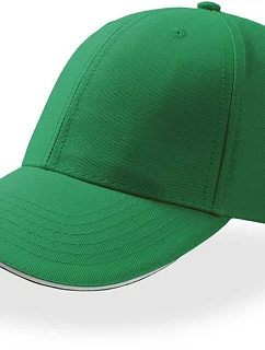 Atlantis Headwear Sport Sandwich 6-panelová baseballová čiapka „Sport Sandwich“ 33.0504 zelená/biela