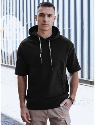 Pánska čierna mikina FashionStreet BX5673 Pánska čierna mikina FashionStreet BX5673