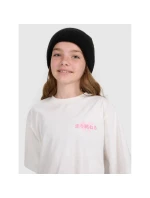 Dievčenské tričko oversize s potlačou 4F 4FJRAW25TTSHF2935-11S