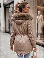 Dámska zimná bunda GODDESS beige FashionStreet TY3868