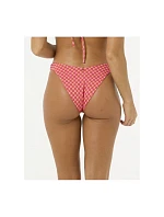Červené plavky RIP CURL Shell Cove High Leg Cheeky
