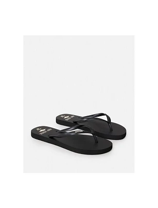 Plážové šľapky RIP CURL Icons Of Surf Bloom Open Toe, čierne