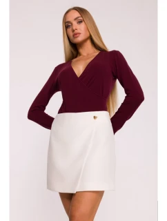 M854 Mini sukňa - krémová