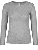 B&C #E150 LSL /women Dámske tričko s dlhým rukávom 01.006T športová šedá B&C #E150 LSL /women Dámske tričko s dlhým rukávom 01.006T športová šedá