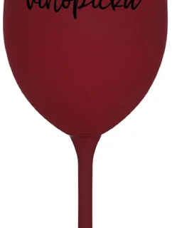 VÍNOPIČKA - bordovy pohár na víno 350 ml