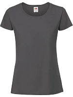 Fruit of the Loom Lady-Fit Iconic 195 T Dámske tričko z hrubej bavlny 16.1424 light graphite