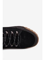 Semišové pánske turistické topánky Big Star SS174265 Black Semišové pánske turistické topánky Big Star SS174265 Black