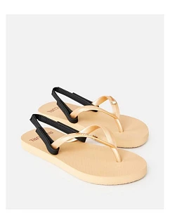 Plážové šľapky RIP CURL Premium Surf Bloom O/T-Girl, zlaté