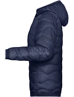 Daiber JN 1155 Dámska prešívaná bunda 02.1155 tmavomodrá/strieborná