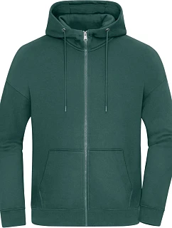 Daiber 8043 Ťažká unisexová mikina s kapucňou v oversize strihu 02.8043 smoky green