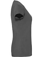 Fruit of the Loom Lady-Fit Iconic 195 T Dámske tričko z hrubej bavlny 16.1424 light graphite