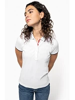 Kariban K 252 Dámske kontrastné polo tričko z piké 20.K252 červená/biela/námornícka modrá Kariban K 252 Dámske kontrastné polo tričko z piké 20.K252 červená/biela/námornícka modrá