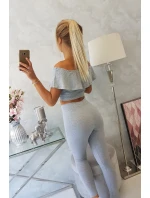 Sada s volánikom šedá