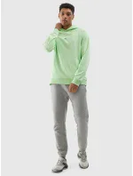 Pánska mikina s kapucňou z organickej bavlny 4F - svetlozelená Pánska mikina s kapucňou z organickej bavlny 4F - svetlozelená
