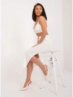 Dámska sukňa LK SD 509624.48 Ecru - Lakerta Dámska sukňa LK SD 509624.48 Ecru - Lakerta