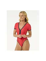 Plavky RIP CURL Bomba Ss Cheeky Surf Suit, červené
