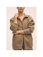 Dámska mikina CASALL Easy Oversized Zip Hoodie, hnedá farba Dámska mikina CASALL Easy Oversized Zip Hoodie, hnedá farba