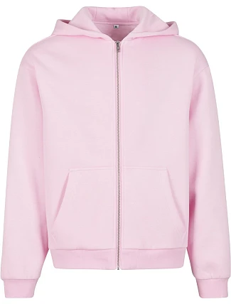Build your Brand BY 285 Pánska mikina s kapucňou z hrubej bavlny „Fluffy“ 56.0285 soft pink