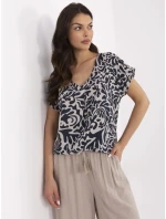 Blúzka D73771M11171B tmavomodrá