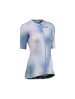Cyklistické tričko NORTHWAVE Blade Woman Jersey S/s, sivé