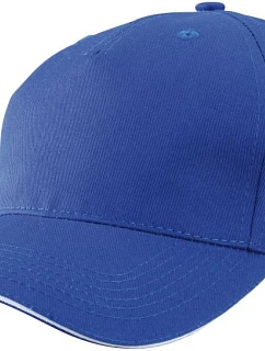 Daiber MB 6526 5-panelová sendvičová čiapka 03.6526 royal/biela