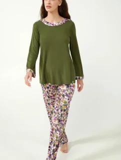 Vamp - Dámske pyžamo s kvetmi 21065 - Vamp