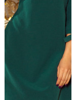 Šaty s mašľami Numoco ALICE - zelené