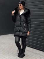 Dámska prešívaná zimná bunda FROSTYFIT s kapucňou čierna FashionStreet TY4675 Dámska prešívaná zimná bunda FROSTYFIT s kapucňou čierna FashionStreet TY4675