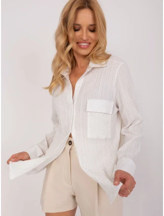 Košeľa LK KS 509356.27P ecru Košeľa LK KS 509356.27P ecru