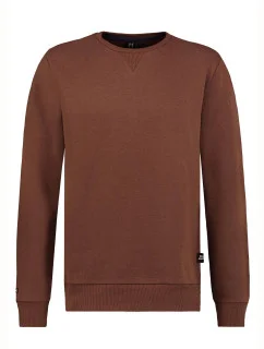 Pánska mikina H10600T21244C3 tmavo hnedá - Sublevel