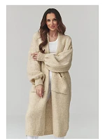 Zapínanie svetra model 226872 Makadamia