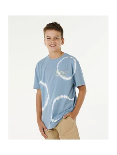 Chlapčenské tričko RIP CURL Pacific Rinse Fin Tee-Boy, modré, detské