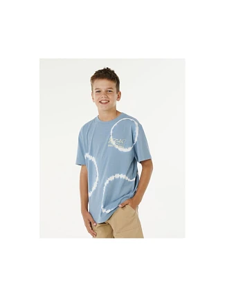 Chlapčenské tričko RIP CURL Pacific Rinse Fin Tee-Boy, modré, detské Chlapčenské tričko RIP CURL Pacific Rinse Fin Tee-Boy, modré, detské