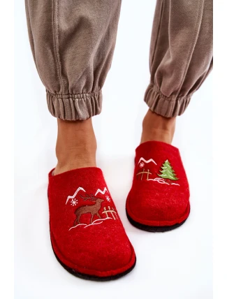 Domowe Papcie Big Star KK276017 Czerwono-Beżowe