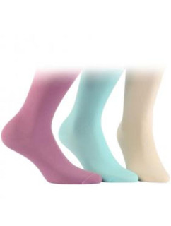 Hladké dámske ponožky z tenkej bavlny