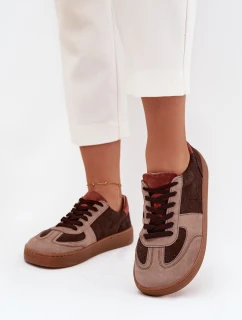 Dámske semišové barefoot tenisky Zazoo N1277 hnedé